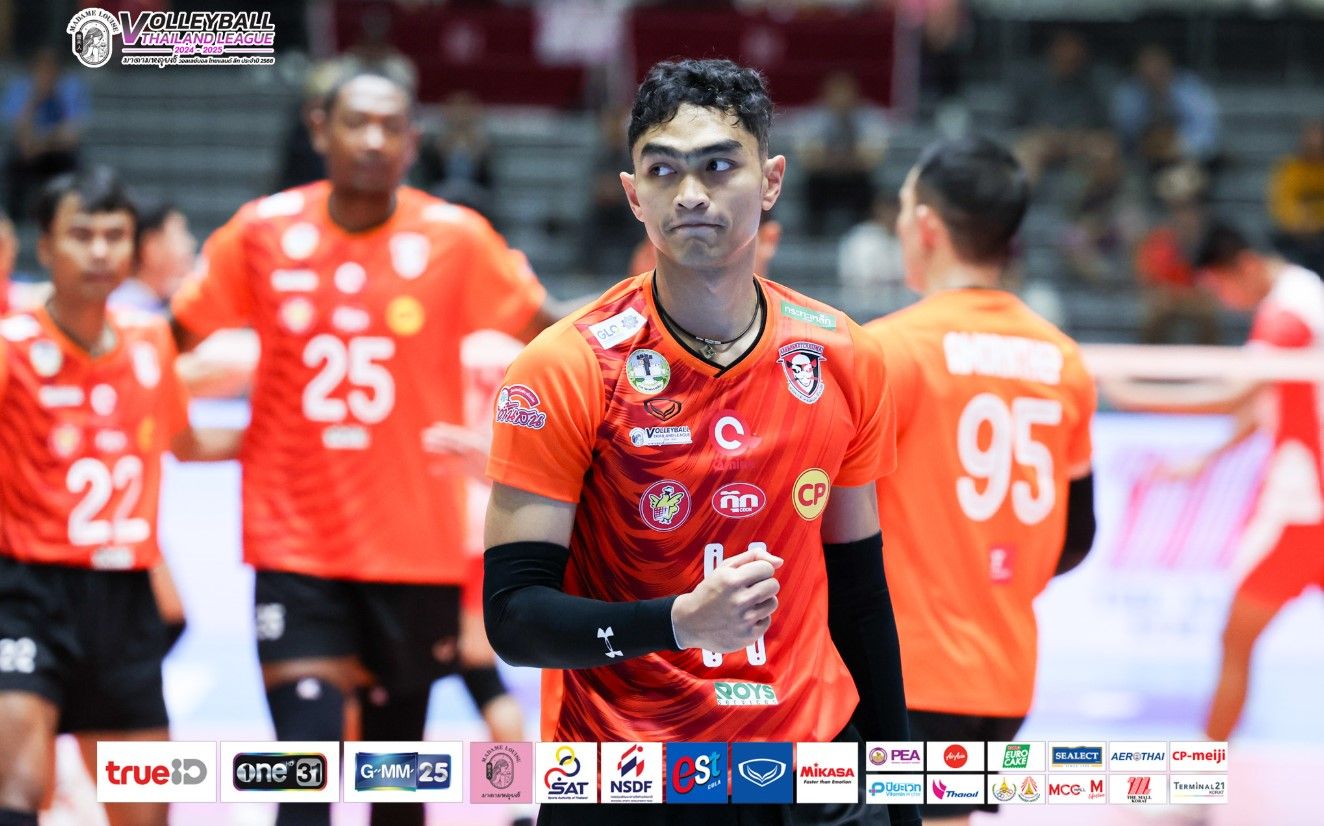 Doni Haryono bermain untuk Nakhon Ratchasima di Liga Voli Thailand/foto: FB Thai Volleyball League.