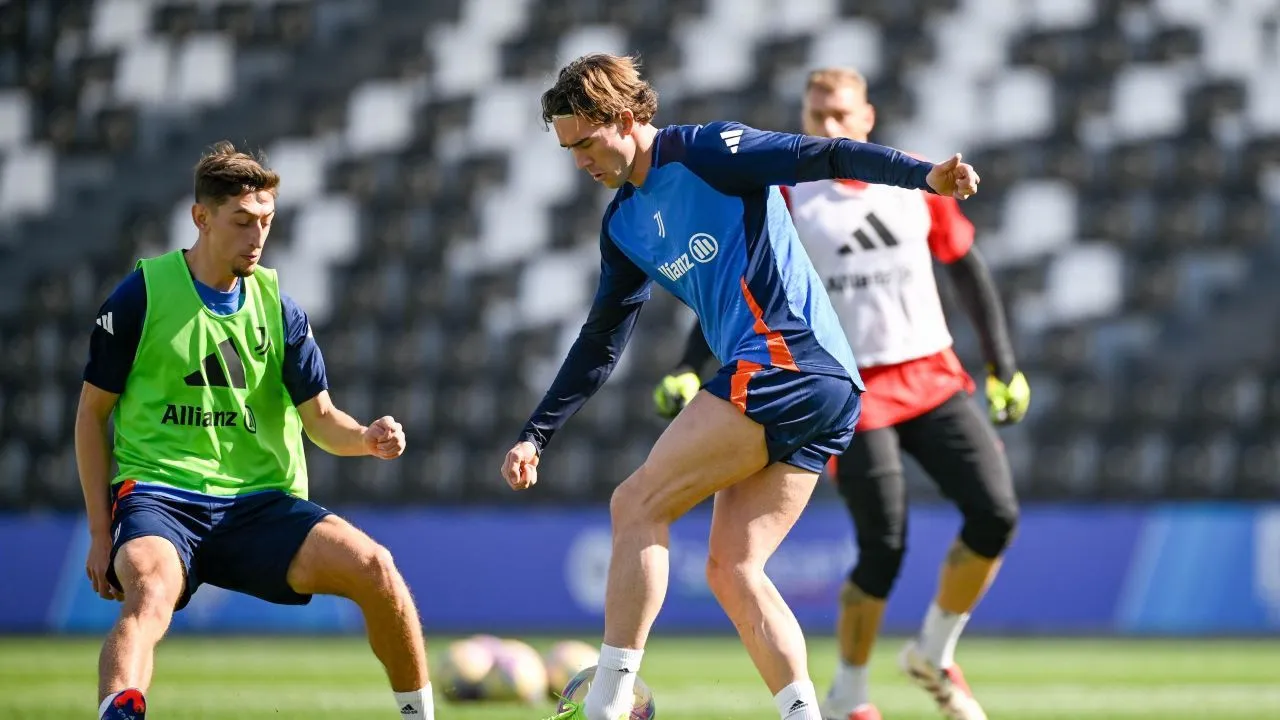 Pemain Juventus latihan/ X Juventus.