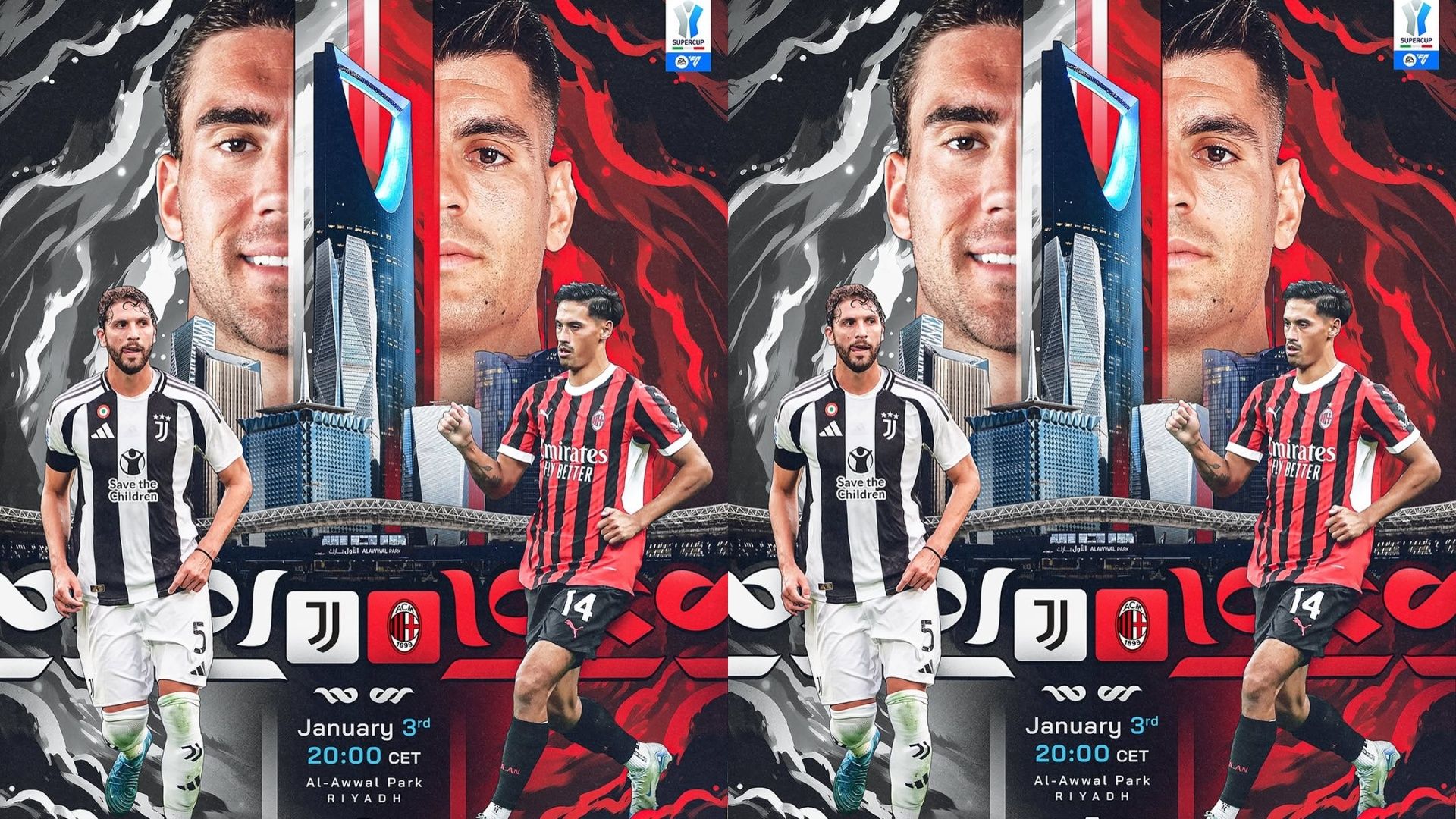 Juventus vs AC Milan (Foto: instagram/@seriea)