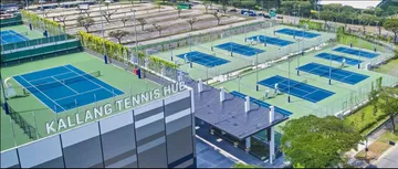 Kallang Tennis Hub yang jadi arena pertandingan Singapore Tennis Open 2025 (Foto: Singapore Sports Hub)