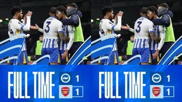 Brighton vs Arsenal (Foto: x.com/OfficialBHAFC)