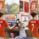 ilustrasi marselino ig fifa.jpg - Ilustrasi Marselino Ferdinan yang diunggah IG FIFA merupakan karya ilustrator asal Purwokerto, Anas Fikri Abdul Aziz/foto: IG FIFA.