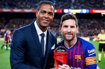 Patrick Kluivert dan Lionel Messi/foto: IG Patrick Kluivert.