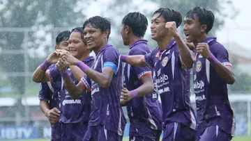 Selebrasi pemain PSGC Ciamis di Liga Nusantara 2024/2025/foto: LIB.