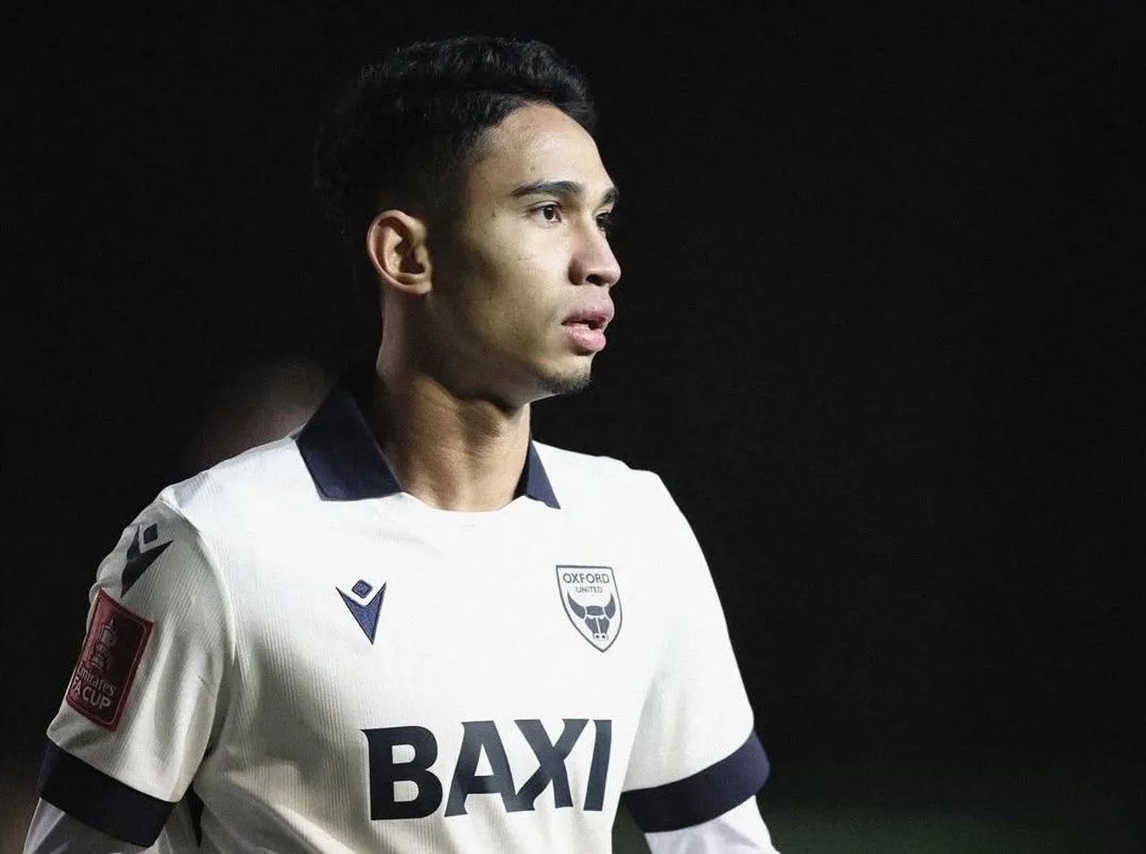 Debut Marselino Ferdinan di Piala FA (Foto: IG Oxford United)