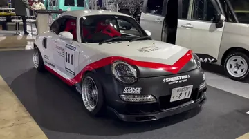 Modifikasi Daihatsu Copen jadi Porsche 911. (Carscoops)