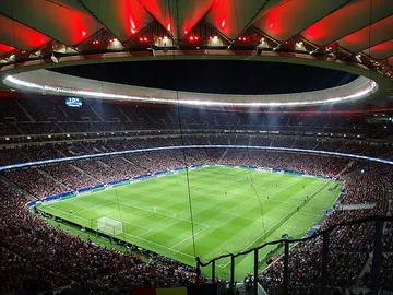Stadion Wanda Metropolitano andang Atletico Madrid (By @cfcunofficial (Chelsea via Wikipedia