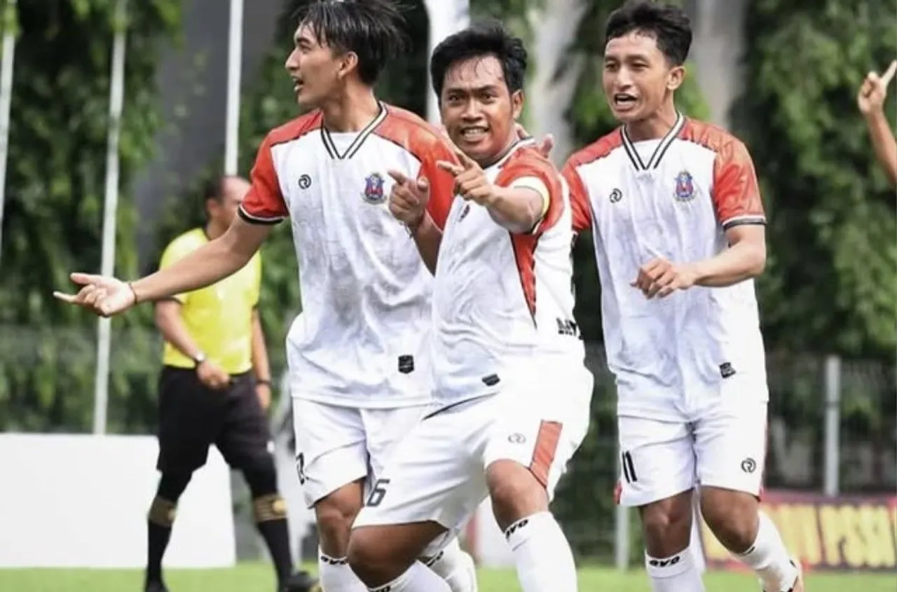 Selebrasi pemain Perseden Denpasar di Liga 4 Bali 2024/2025/foto: IG Perseden