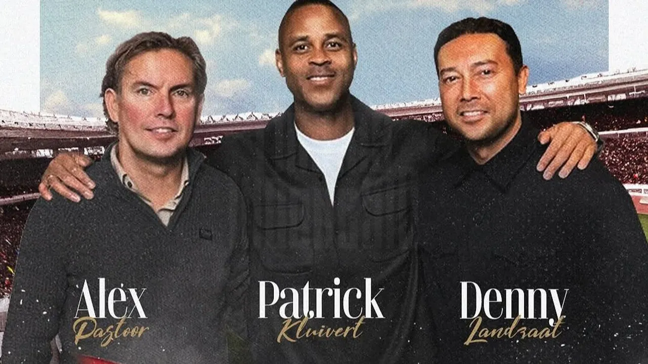 Alex Pastoor, Patrick Kluivert, dan Denny Landzaat (Foto: instagram/@timnasindonesia)