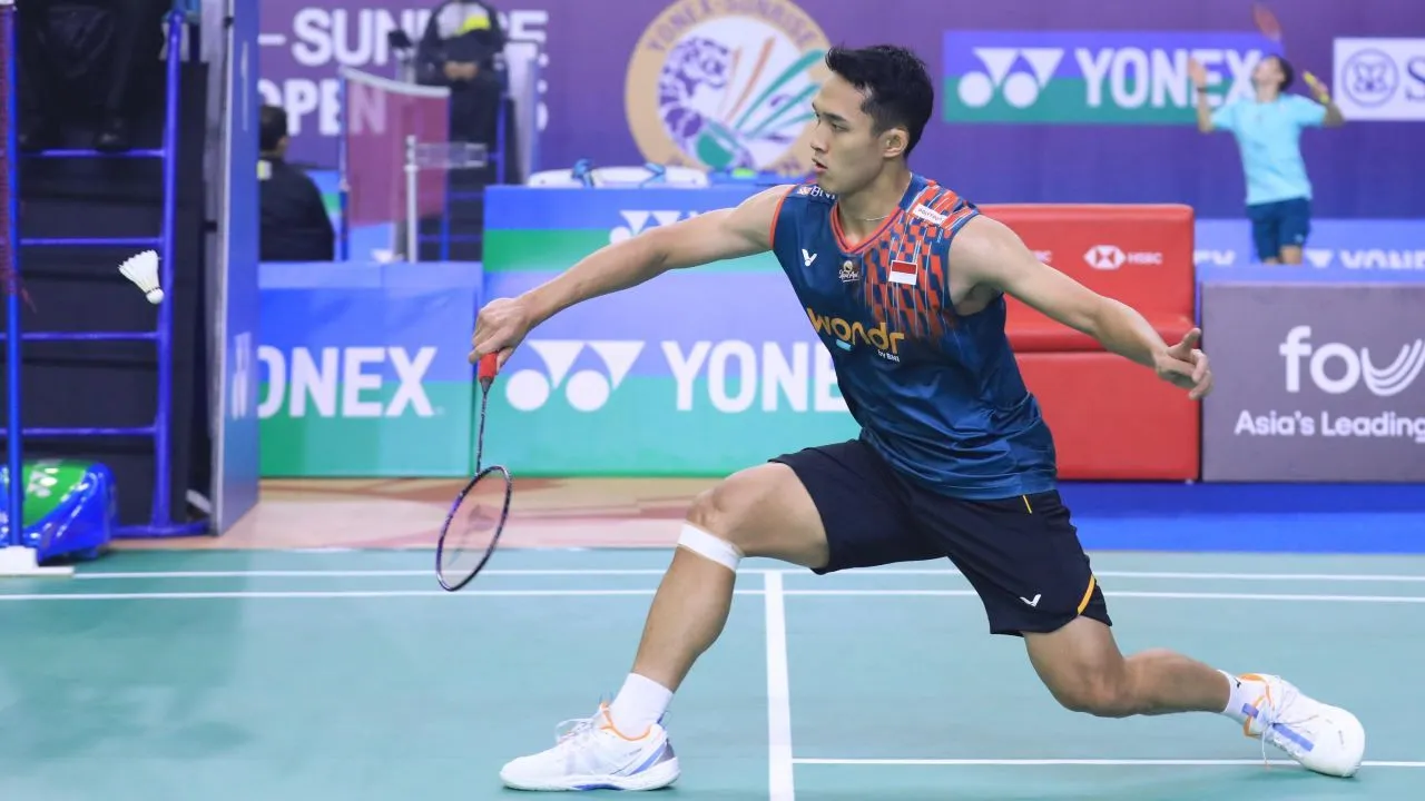 Jonatan Christie di India Open 2025/Media PBSI.