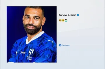 Unggahan di media sosial, Mohamed Salah berkostum Al Hilal. (Dok. facebook)