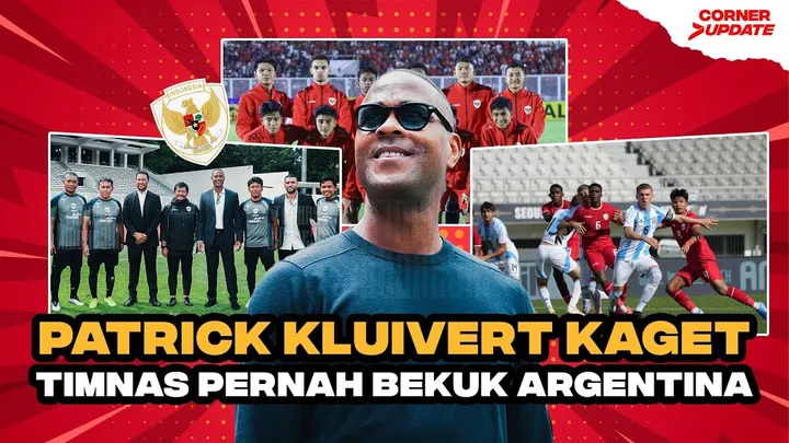 Patrick Kluivert kaget Timnas Indonesia pernah kalahkan Argentina/foto: SportCorner.id