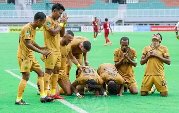 Selebrasi pemain Bhayangkara FC usai kalahkan Persijap Jepara di 8 besar Liga 2 2024/2025/foto: IG Bhayangkara FC.