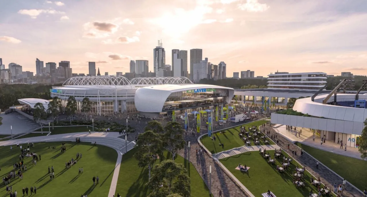 Rod Laver Arena yang jadi arena utama turnamen tenis grand slam Australian Open (rodlaverarena.com)