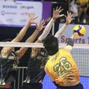 Farhan Halim - Laga lanjutan Proliga 2025 yang mempertemukan Jakarta Bhayangkara Presisi vs Palembang Bank Sumsel Babel dihelat di Jawa Pos Arena, Surabaya, Jumat (24/1/2025). Foto: PBVSI