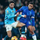 Omar Marmoush dalam laga Manchester City vs Chelsea. (Foto: Instagram/Man City)