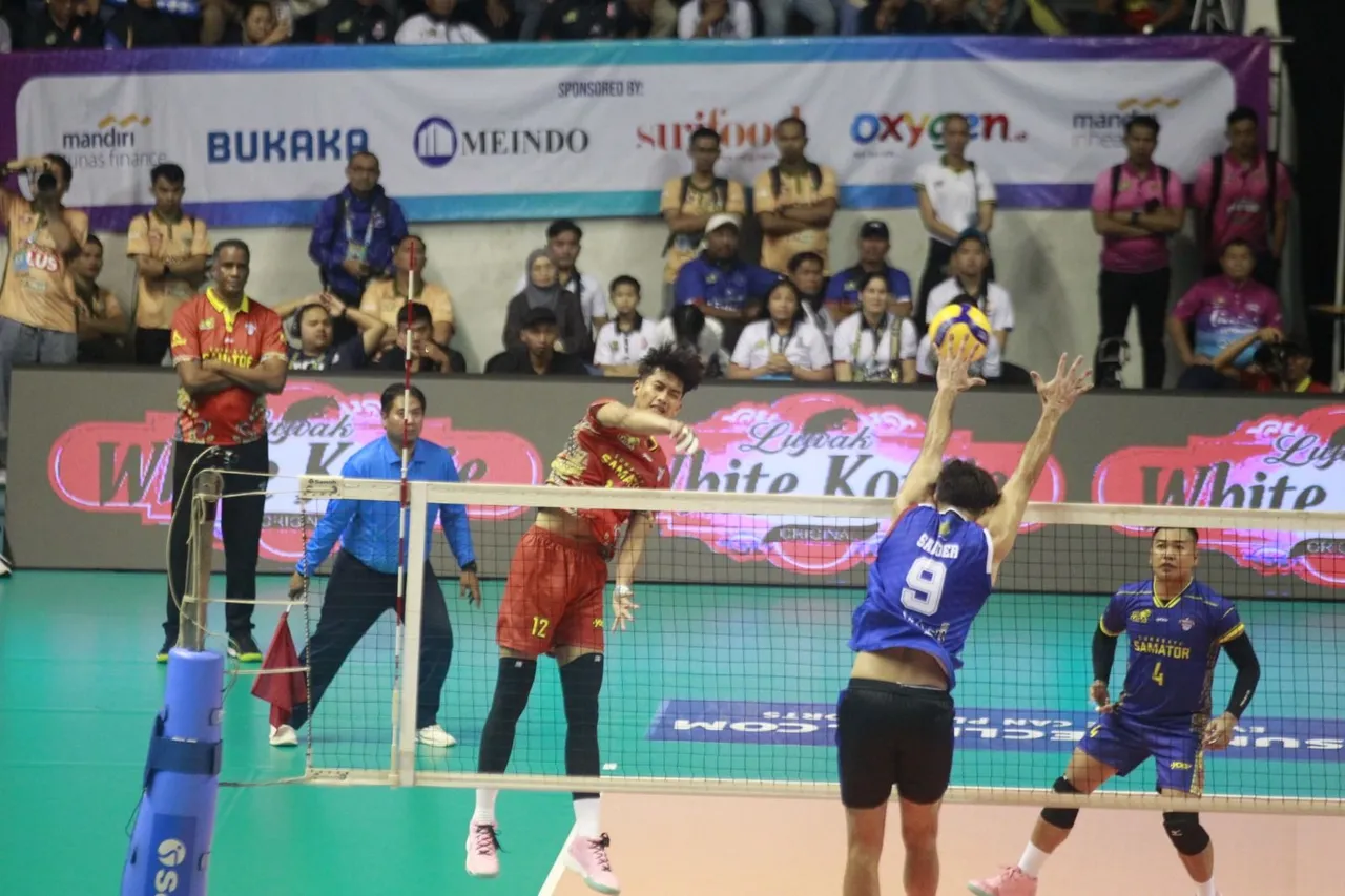Lanjutan pertandingan Proliga 2025 yang mempertemukan Lavani vs Surabaya Samator, di Jawa Pos Arena, 26 Januari 2025. Foto: PBVSI