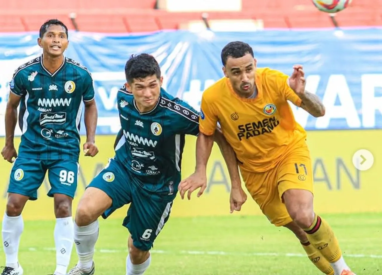 PSS Sleman tumbang dari tamunya, Semen Padang, di Liga 1 2024/2025/foto: IG Semen Padang.