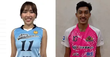 Yolla Yuliana dan Imam Ahmad Faisal di Liga Voli Jepang/foto: IG Tokyo Sunbeams dan Fukuoka Winning Spirits.