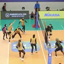 Proliga 2025 - Laga Jakarta Popsivo Polwan vs Gresik Petrokimia dihelat di Jawa Pos Arena, Surabaya, Jawa Timur, Minggu (26/1/2025). Foto: PBVSI