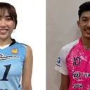 Yolla Yuliana dan Imam Ahmad Faisal di Liga Voli Jepang/foto: IG Tokyo Sunbeams dan Fukuoka Winning Spirits.