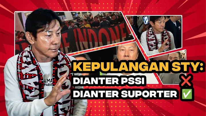 Kepulangan STY ke Korea Selatan diantar ratusan suporter Timnas Indonesia/foto: SportCorner.id