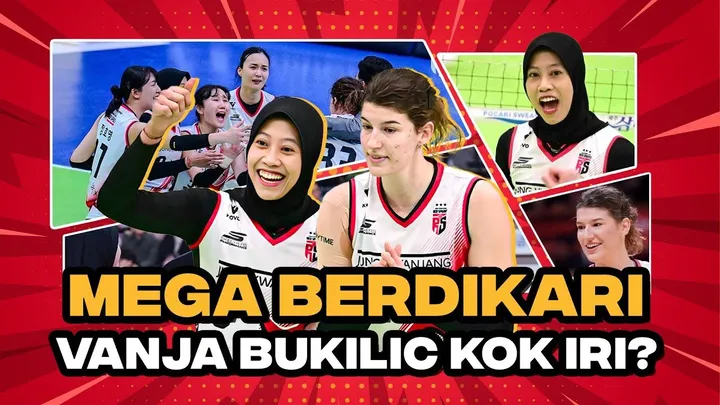 Vanja Bukilic iri dengan Megawati Hangestri di Red Sparks/foto: SportCorner.id