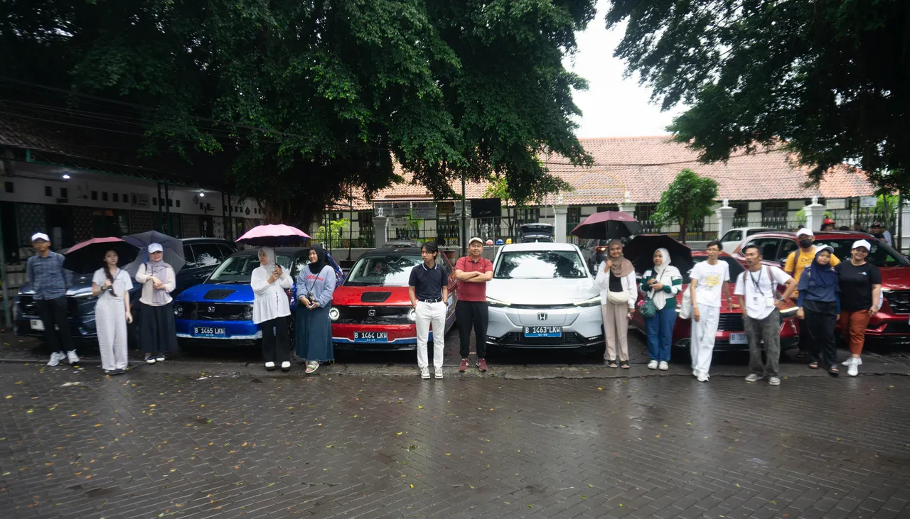 Peserta Honda e:Technology City Tour di Kota Malang. (HPM)