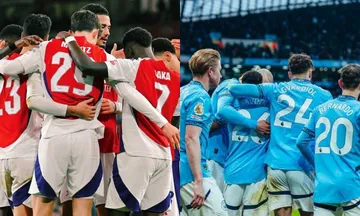 Hasil Arsenal vs Manchester City di pekan ke-24 Liga Inggris 2024/2025. (Foto: Instagram/arsenal dan man city)