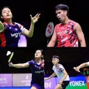 4 wakil Indonesia. (Foto: Instagram/PBSI) - Menanti keajaiban dari 4 wakil Indonesia di final Thailand Masters 2025. (Foto: Instagram/PBSI)