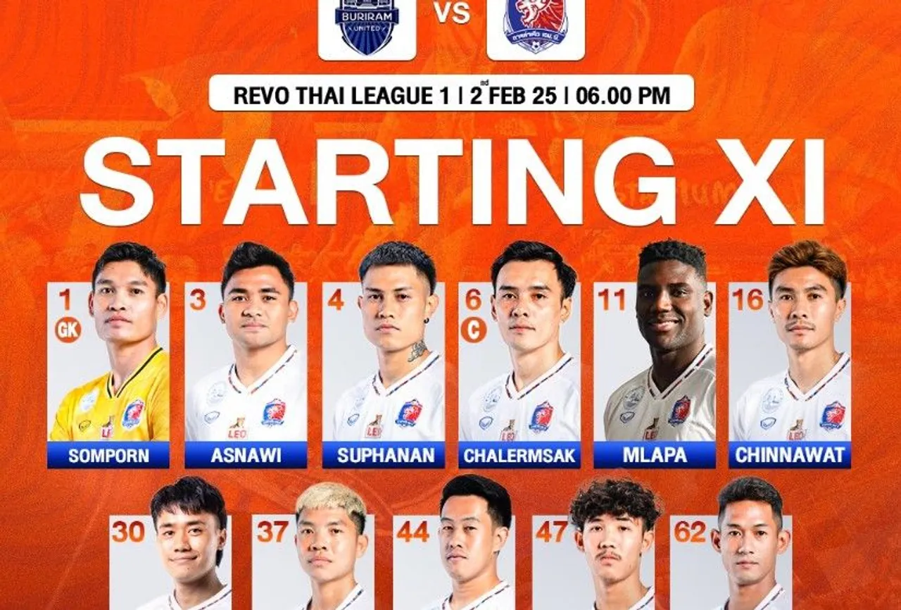 Susunan pemain Port FC vs Buriram United di Liga Thailand 2024/2025/foto: IG Port FC.