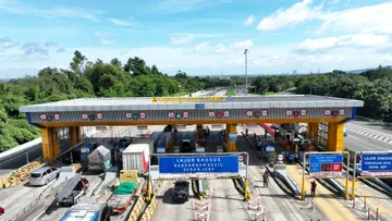 Gerbang Tol Ciawi 2 pasca kecelakaan maut. (Jasa Marga)