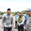 Menteri Pekerjaan Umum melakukan peninjauan langsung kondisi Gerbang Tol Ciawi 2. (Jasa Marga)