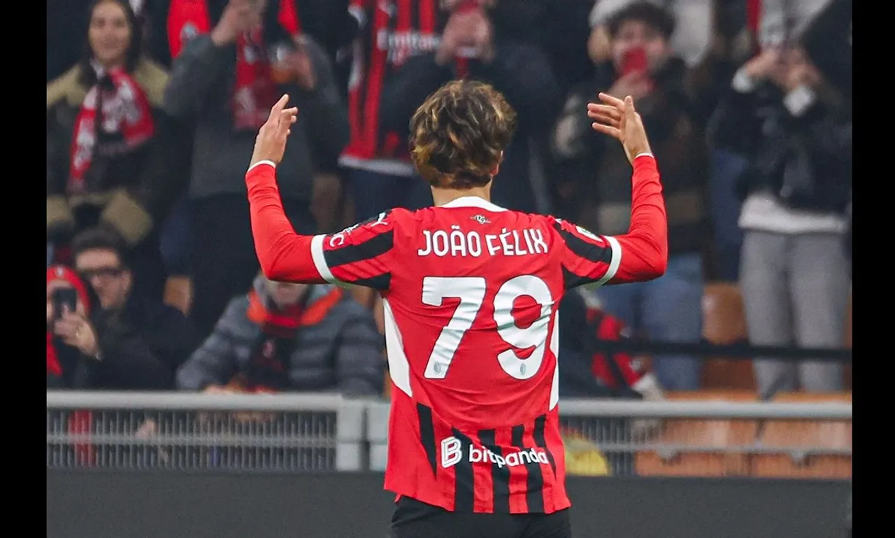 Pemain pinjaman AC Milan, Joao Felix. (Foto: Instagram/acmilan)