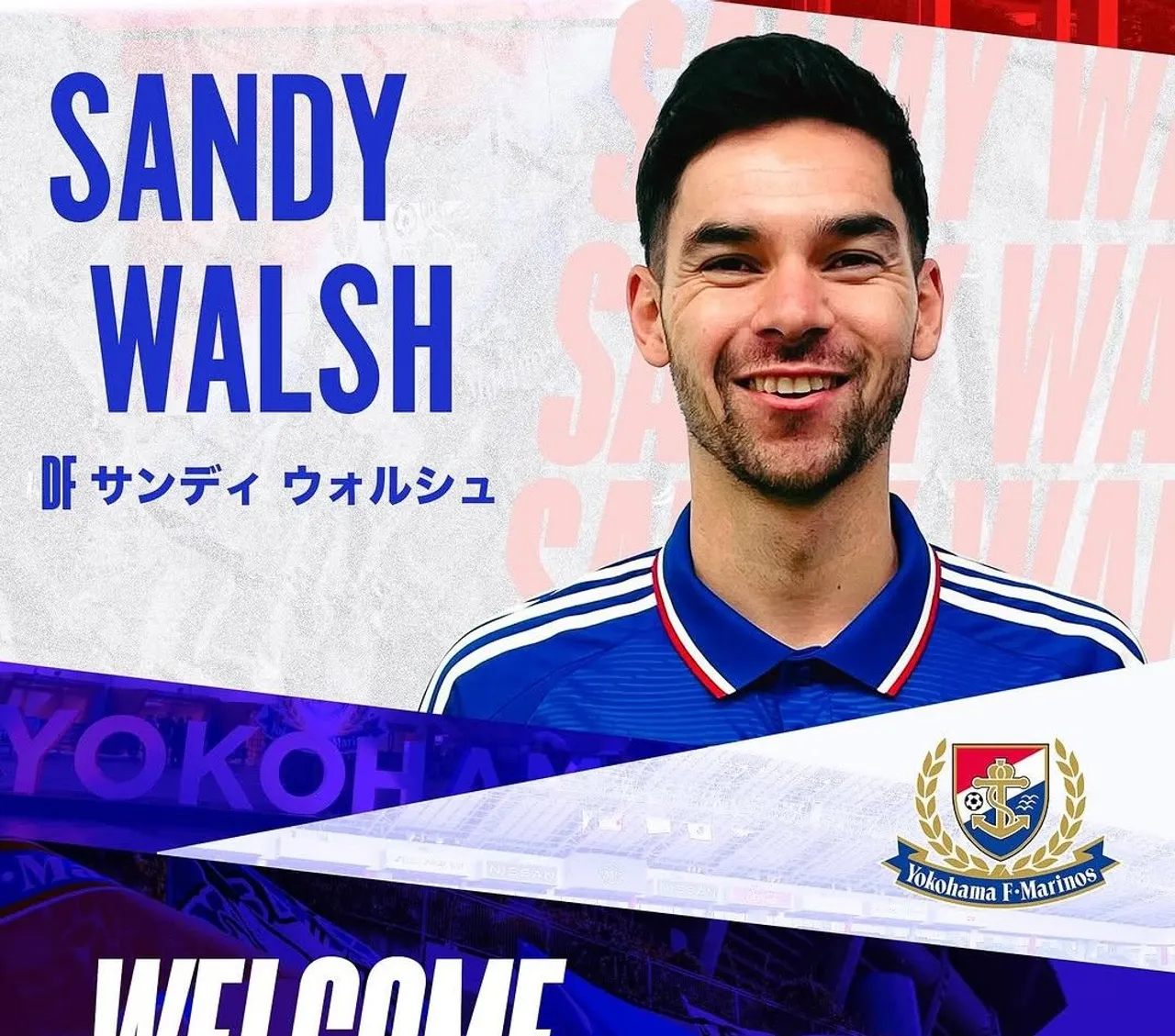 Sandy Walsh Resmi Gabung Yokohama F Marinos (Foto: Instagram Yokohama Marinos)