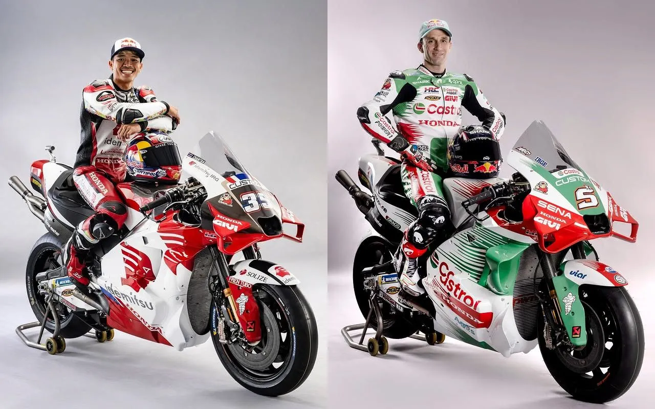 Somkiat Chantra dan Johann Zarco membalap untuk tim LCR Honda di MotoGP 2025/foto: IG LCR Honda.