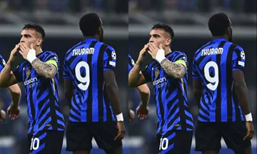 Dua bomber Inter Milan, Marcus Thuram dan Lautaro Martinez. (Foto: Instagram/inter)