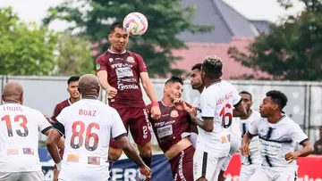 Laga Persipa Pati melawan Persipura Jayapura/LIB