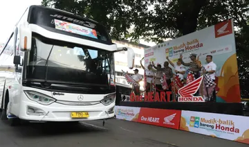 AHM menyiapkan puluhan bus dan truk untuk mengantar pemudik dan sepeda motornya mudik ke kampung halaman dan kembali ke Jakarta. (AHM)