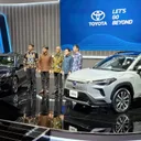 Peluncuran New Camry Hybrid dan New Corolla Cross Hybrid di IIMS 2025. (Chadie) - Peluncuran New Camry Hybrid dan New Corolla Cross Hybrid di IIMS 2025. (Chadie)