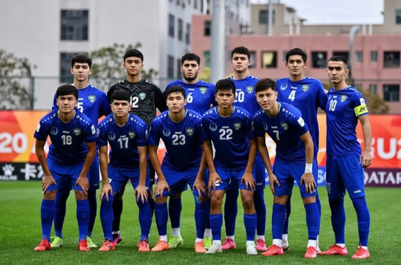 Skuad Uzbekistan U-20 yang akan jadi lawan Timnas Indonesia U-20 di Piala Asia U-20 2025/foto: Ofisial FA Uzbekistan.