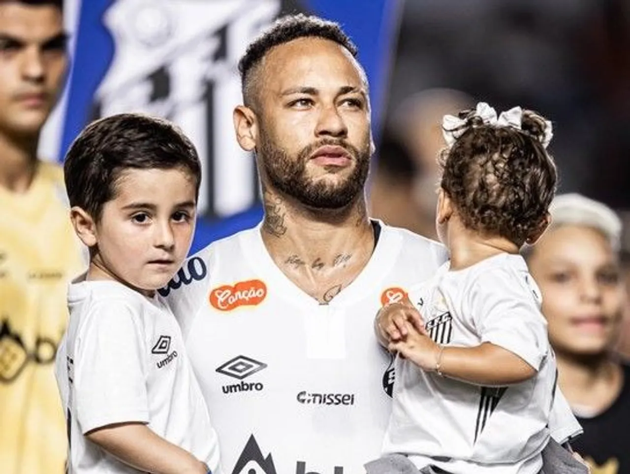 Megabintang Brasil Neymar Junior saat berkostum Santos. (X @SantosFC)