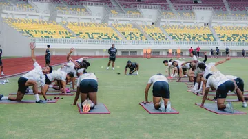 Dewa United jalani latihan di Stadion Banten International/Media Dewa United.