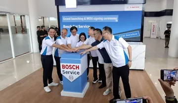 Seremoni peresmian Bosch Car Service Flagship Workshop di Sunter. (Chadie)