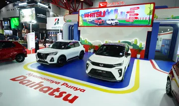 Tampilan booth Daihatsu di IIMS 2025 Kemayoran Jakarta. (AI-DSO)