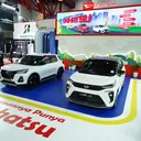 Tampilan booth Daihatsu di IIMS 2025 Kemayoran Jakarta. (AI-DSO) - Tampilan booth Daihatsu di IIMS 2025 Kemayoran Jakarta. (AI-DSO)