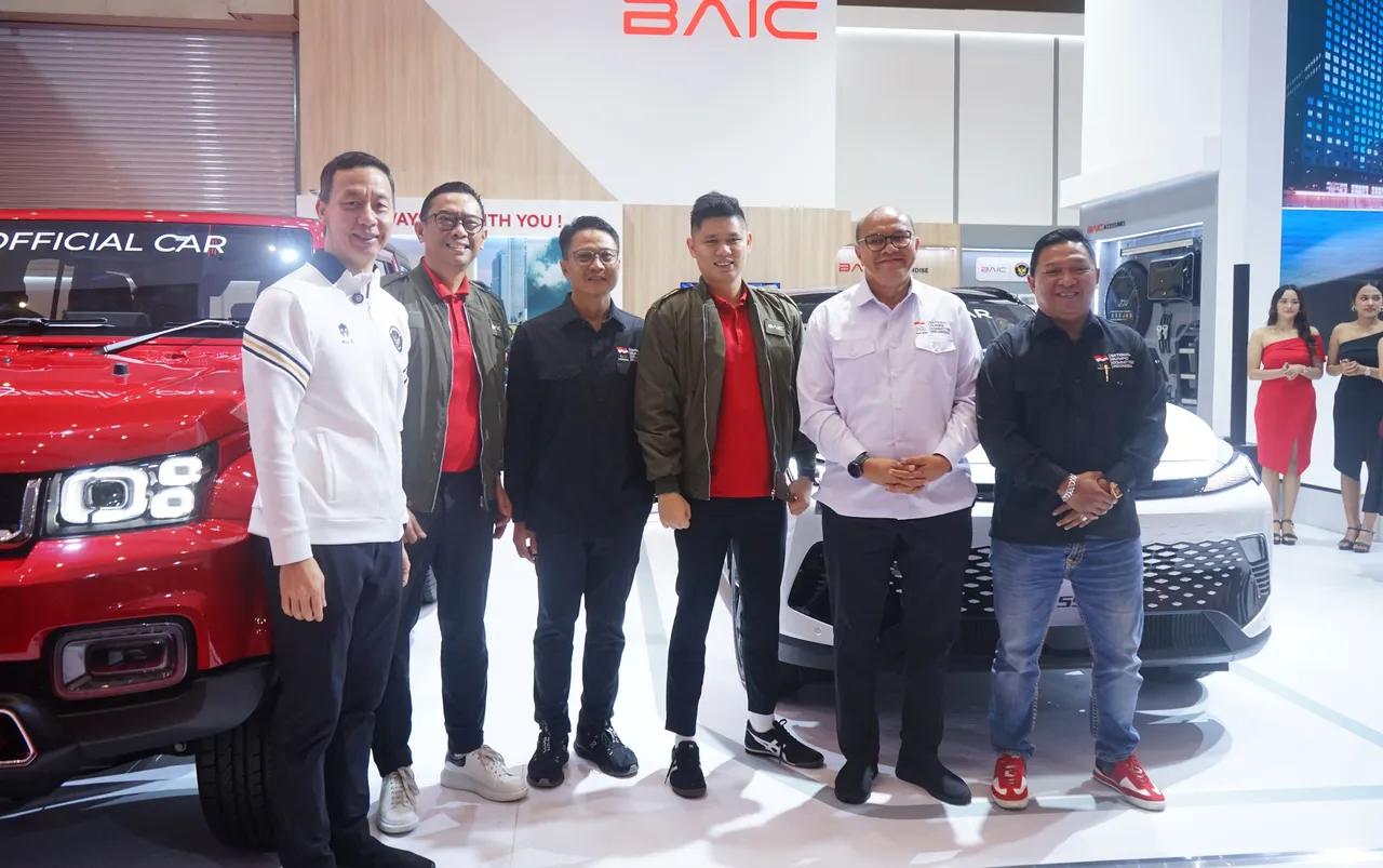 BAIC Indonesia mengumumkan kolaborasi dengan Komite Olimpiade Indonesia. (BAIC Indonesia)