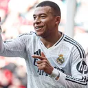 Kylian Mbappe - Pemain Real Madrid, Kylian Mbappe, saat merayakan golnya. (Foto: Instagram/realmadrid)