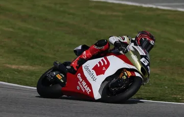 Mario Aji saat mengikuti tes Moto2 2025 di Sirkuit Jerez, Spanyol/foto: IG Idemitsu Honda Team Asia.