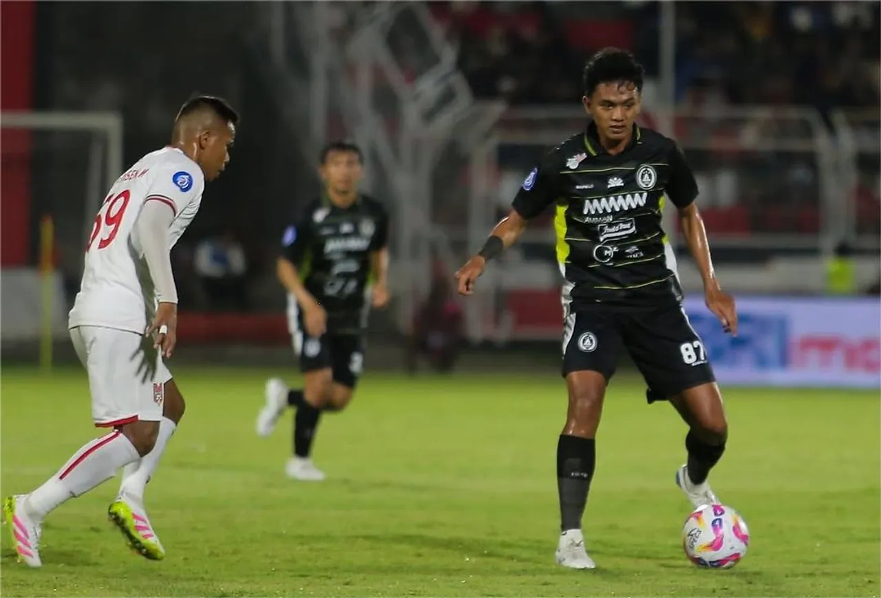 Pertandingan Malut United vs PSS Sleman/Instagram